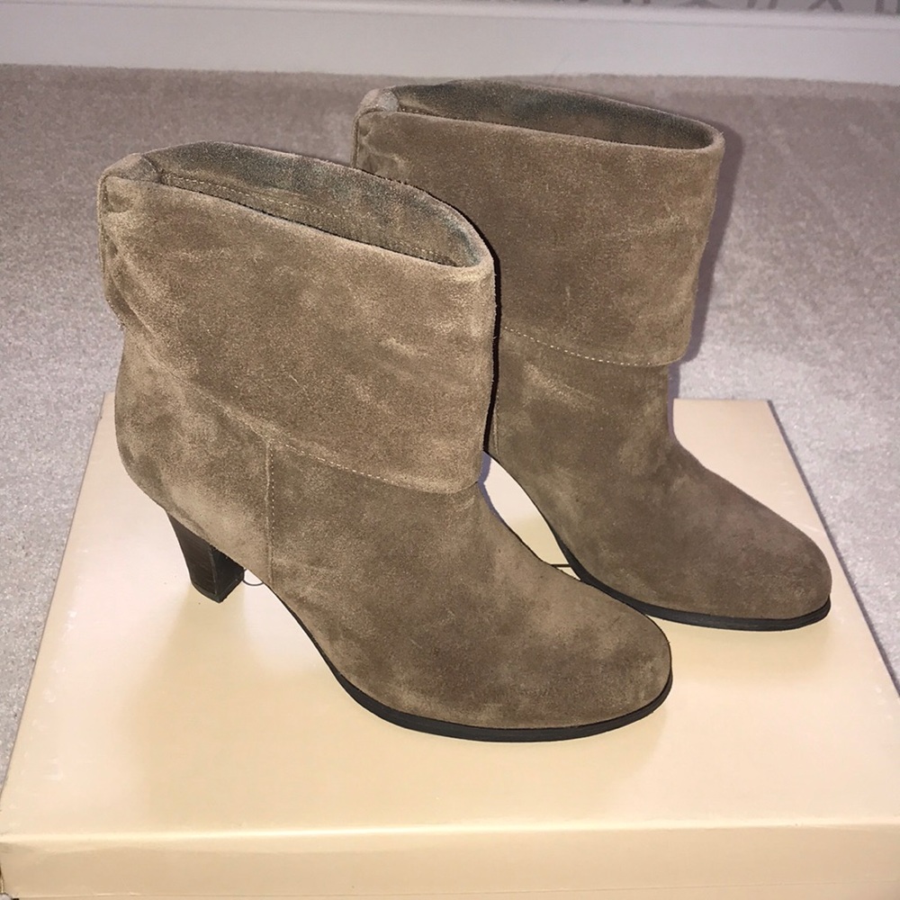 BCBG Smoke Taupe Booties